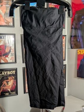 Black Tie Back Midi Dress